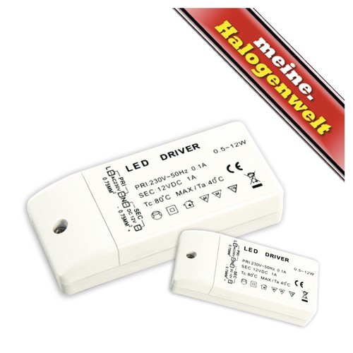 Led trafo 12w 12v - led-trafo, 0.5-12w