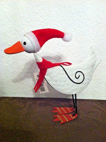 Gans mit nikolausmütze - mit,