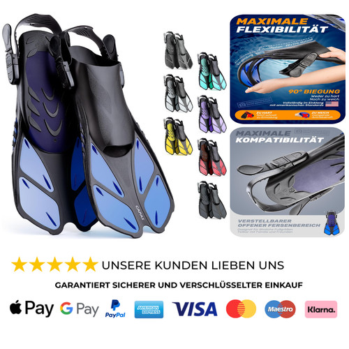 Schnorchelflossen reisegröße - schnorchelflossen,