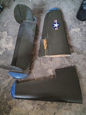 Flächen, LW, Reste P38 Lightning Styro Abachi f. Bastler ab 1,-€