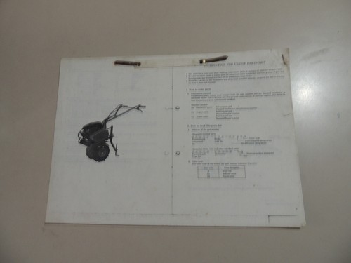 Parts list catalog teile - catalog, ue