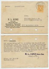 112598 - Postkarte E.L. Hirz - Moers 19.2.1946 nach Bundenbach