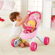 Lauflernhilfe Baby Walker Lauflernwagen Kinderwagen mit Puppe Fisher Price NEU 