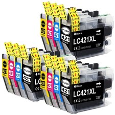 LC421XL Druckerpatronen für Brother LC-421XL DCP-J1050DW DCP-J1140DW MFC-J1010DW