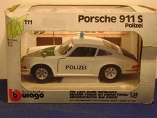 Bburago  HAT  Porsche 911 S Polizei    cod . 0111   scala 1: 24   sehr selten