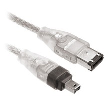 M24 FireWire Anschlusskabel IEEE 1394 Kabel 6 pol auf 4 pol Stecker Mini DV PC