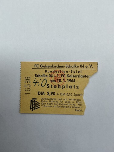 Ticket eintrittskarte schalke - eintrittskarte,