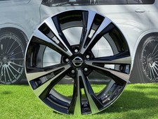 4X R18 Zoll 5X114.3 Nissan Qashqai Style Schwarz Poliert Räder : Passend Für