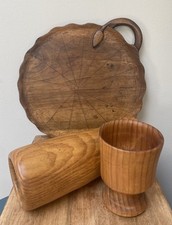 Geschnitztes Holzbrett & 2