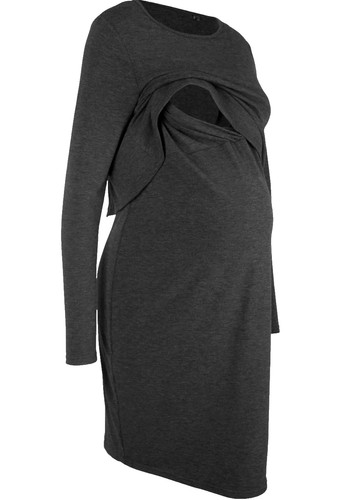 Damen umstands kleid grau - umstands,
