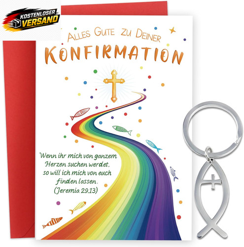 Konfirmationskarte set mit - set,