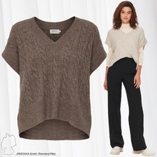 Damen Strick Pullunder V-Neck