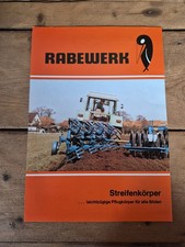 Orig. Schlepper Prospekt Rabewerk Streifenkörper Traktor Fendt  IHC MB-Trac