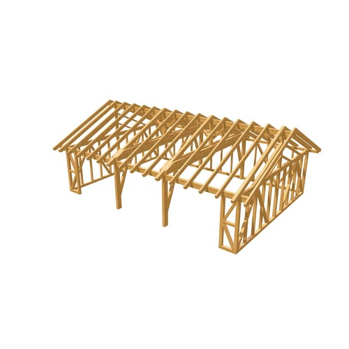 Holzgarage hoff satteldach - holzgarage, hoff,