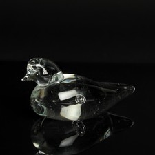 Murano Glas Figur Ente Cenedese klar italienische Glaskunst aus Venedig Vintage