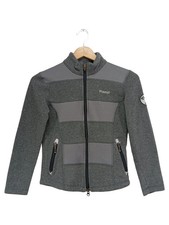 PIKEUR Kinder Reitjacke Fleece Jacke Gr. 134 Grau Sportlich Outdoor