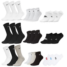 NIKE Socken Tennis Quarter Sneaker 3 6 9 12 15 18 Paar in S M L XL viele Farben