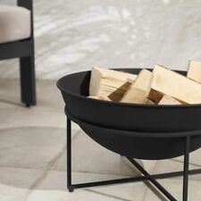 Made.com Josper niedrige kompakte Feuerstelle - doppelt schwarz - UVP £140