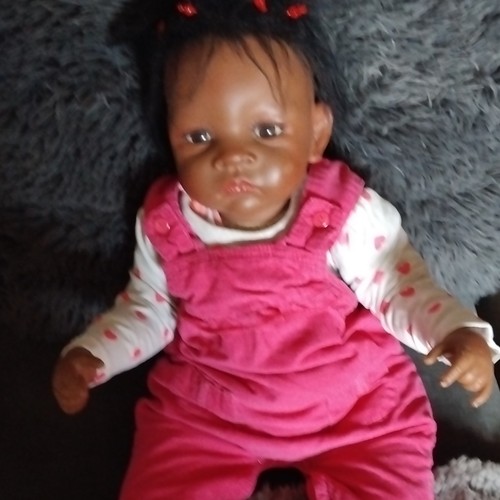 Babypuppe dunkel schwarze - babypuppe, dunkel,