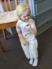 Riesenpuppe Porzellan 70 Cm