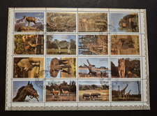 Briefmarken Block Tiere