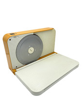 Krups Brotschneidemaschine Typ 355 - Orange Vintage klappbar LESEN