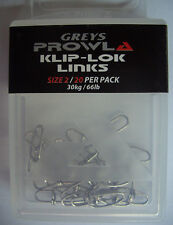Greys Prowla Klip-Lok Links, Größe 2, 30 kg, 20 Stück
