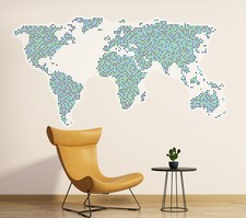 Weltkarte Wandaufkleber