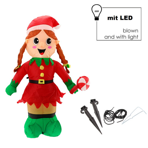 150cm elf aufblasbar led - elf,