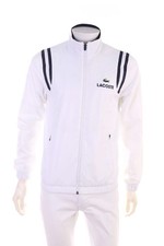 LACOSTE SPORT Jacke Sportjacke Trainingsjacke Logo Print XS weiß
