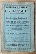 Originaler Waffenkatalog F. Grasset Paris 1910-1911 - 16 Seiten 