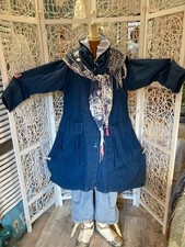 LAGENLOOK KEKOO Jeans Mantel wattiert , bis Gr. 48 50 wie NEU - SAHNETEIL!