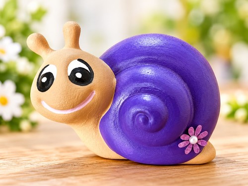 Deko schnecke mit - deko-schnecke, lila