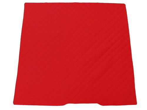 Rot kunstleder kofferraummatte - kunstleder,
