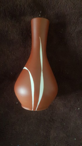 Vase braun vintage mit - vintage, weißen