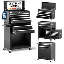B-Ware Werkzeugwagen NTG mit Werkzeugkiste ohne Werkzeug schwarz Werkstattwagen