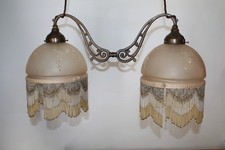 Jugendstil Perlen Hängeleuchte Küchenleuchte Billardlampe Küchenlampe Fäden Glas