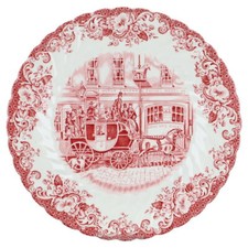 Kuchenteller Johnson Bros Coaching Scenes Rot