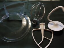 Flachrührer, Schneebesen, Knethaken und Spritzschutz für KitchenAid gebraucht