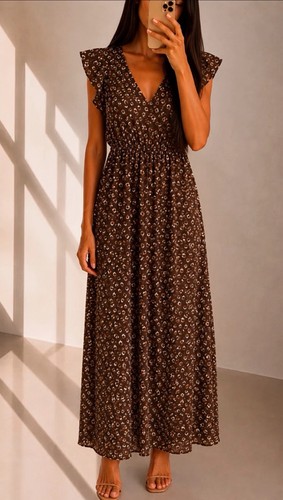 Asos kleid maxikleid braun - asos,