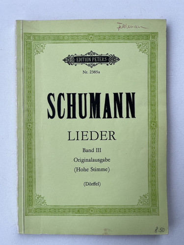 Noten schumann lieder band - noten., schumann.
