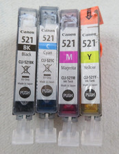 4 Canon CLI-521 BK C M Y iP4700,MP540,MP550,MP560,MP620,MP630,MP640,MP980 B3