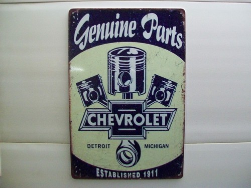 Chevrolet chevy blechschild - chevrolet,