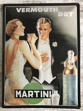 Metallschild Martini Vermouth Dry ca. 29*39cm