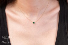 Solitäre Smaragd Edelstein