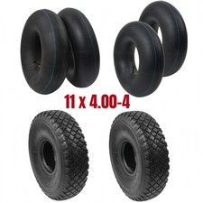2x Reifen Mantel / Schlauch 11 x 4.00-4 für Rasenmäher Aufsitzmäher Rasentrecker