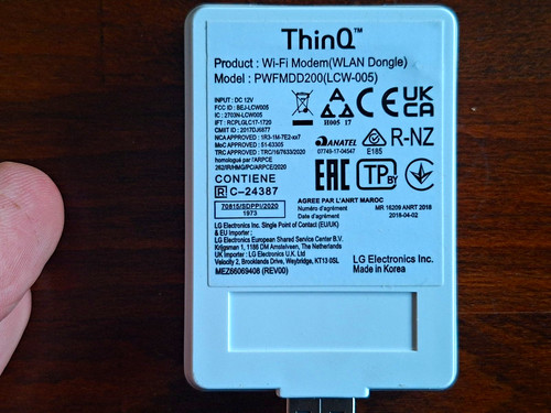 Pwfmdd200 usb wlan - lg, usb-wlan-dongle