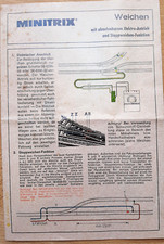 Minitrix Anleitung Weichen mit