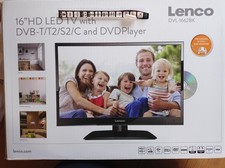 LENCO 16 Zoll LED TV, DVB-T2 HD, DVB-C, DVB-S, DVD Player, 12 V, Wohnmobil