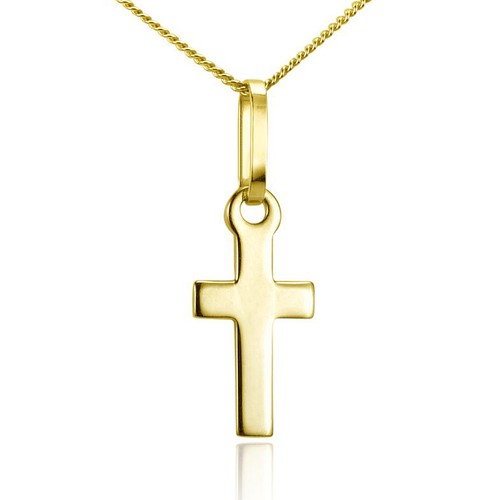 Materia damen kreuzkette gold - damen,